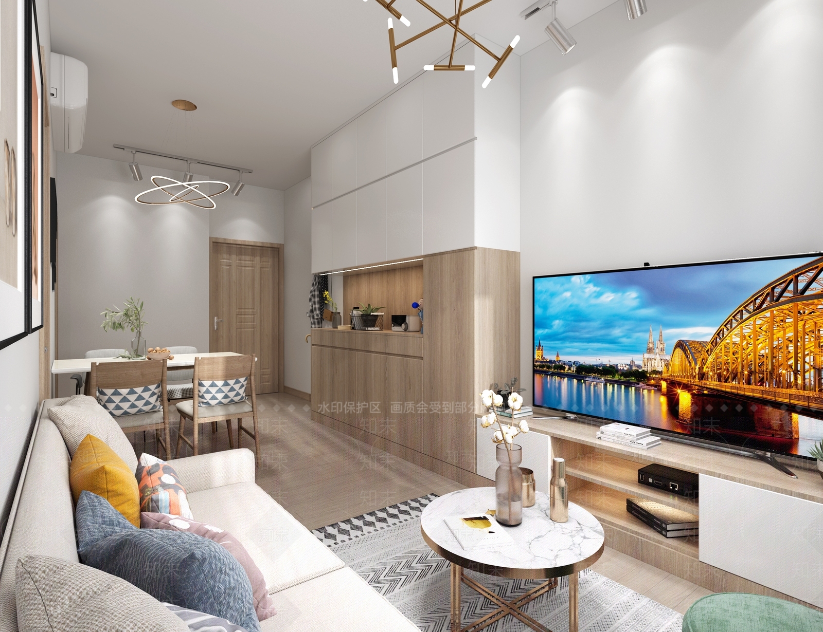 北欧公寓3D模型下载【ID:986442718】