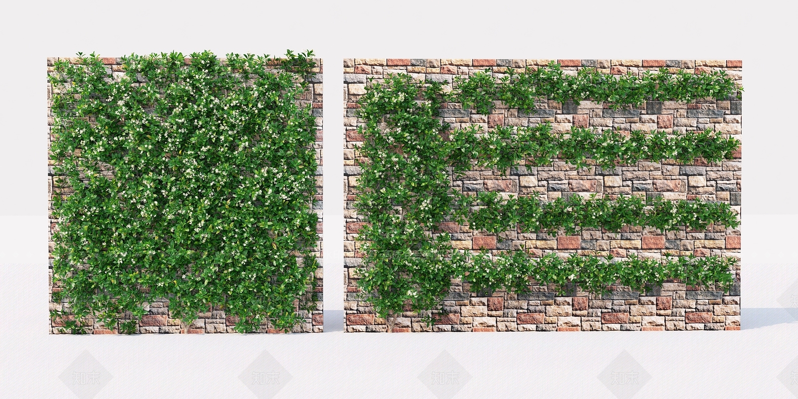绿植墙3D模型下载【ID:486453298】