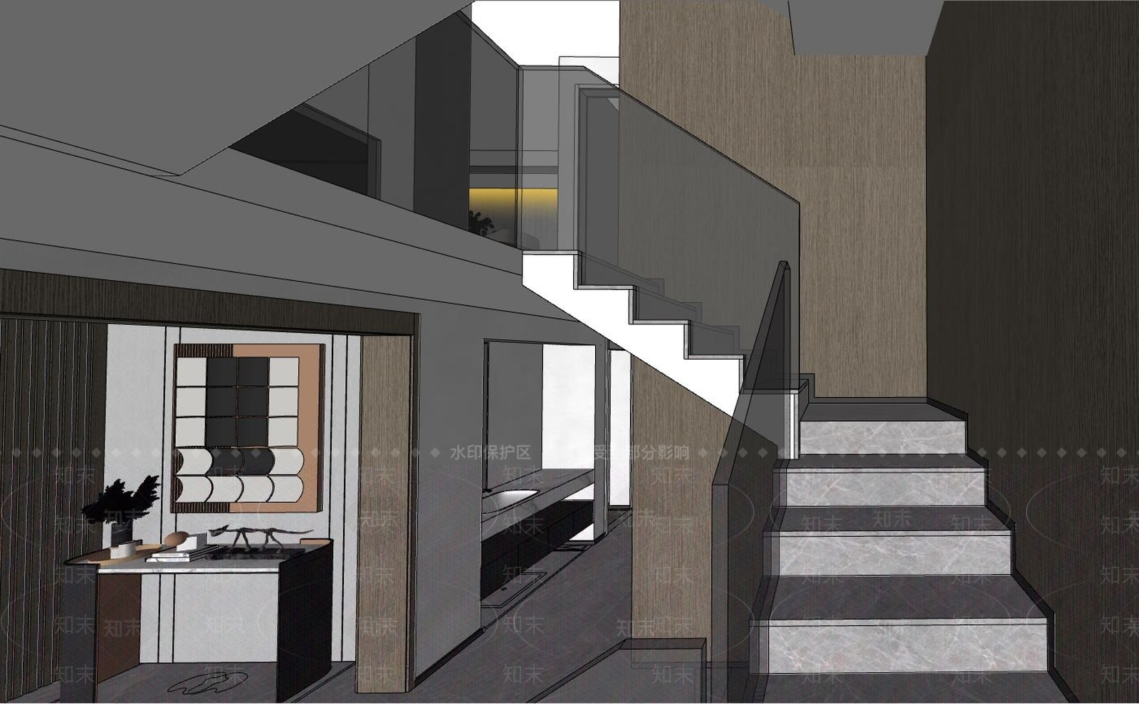 现代儿童玩具房SU模型下载【ID:186460496】