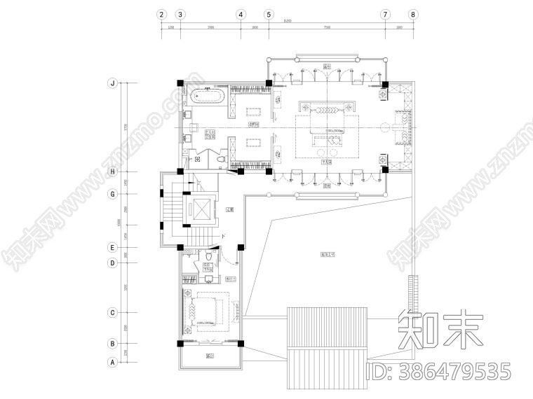 成都中德麓府别墅cad施工图下载【ID:386479535】