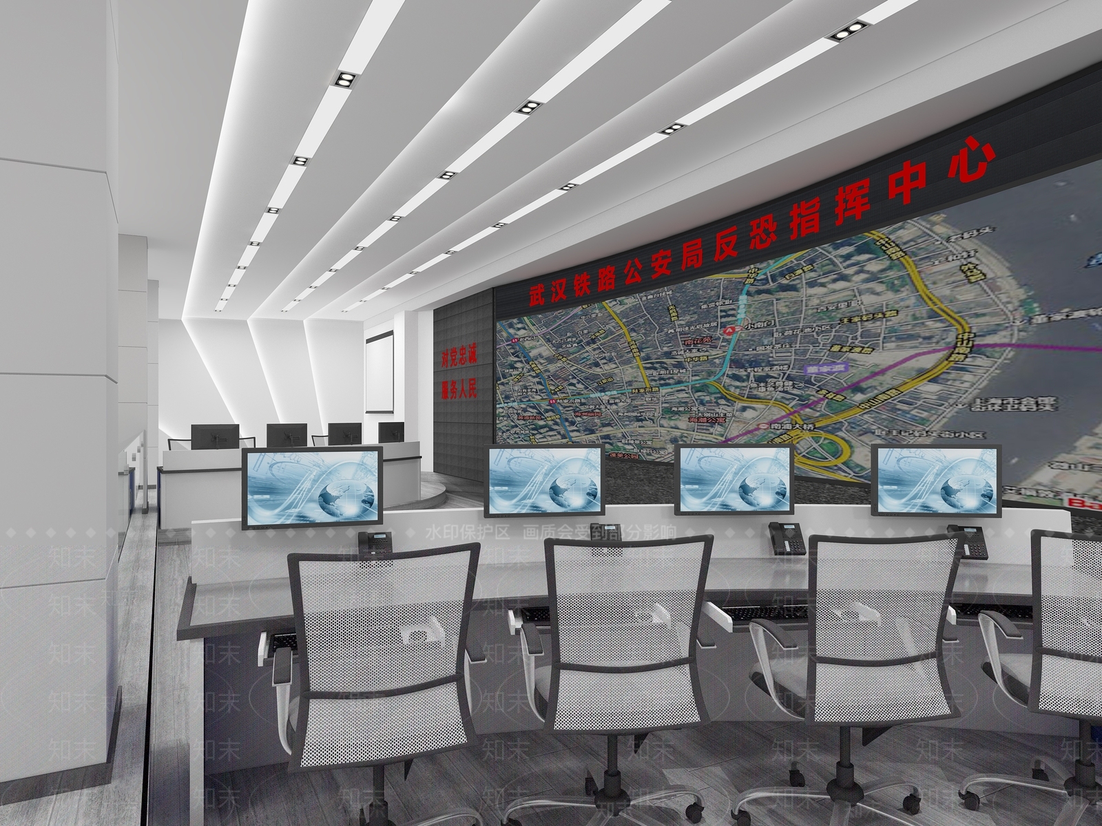 现代指挥中心3D模型下载【ID:486492039】