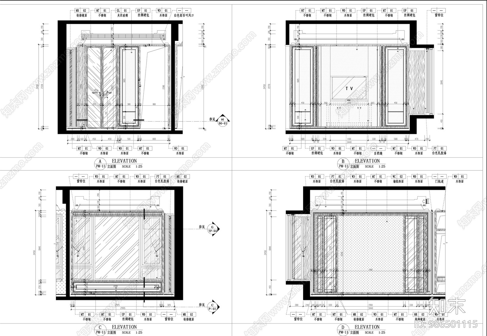 新古典别墅cad施工图下载【ID:986501115】