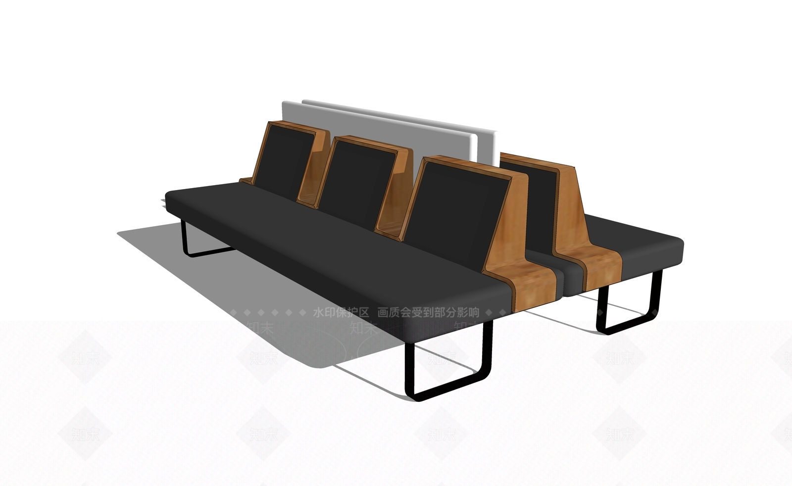 现代休闲椅SU模型下载【ID:986507425】