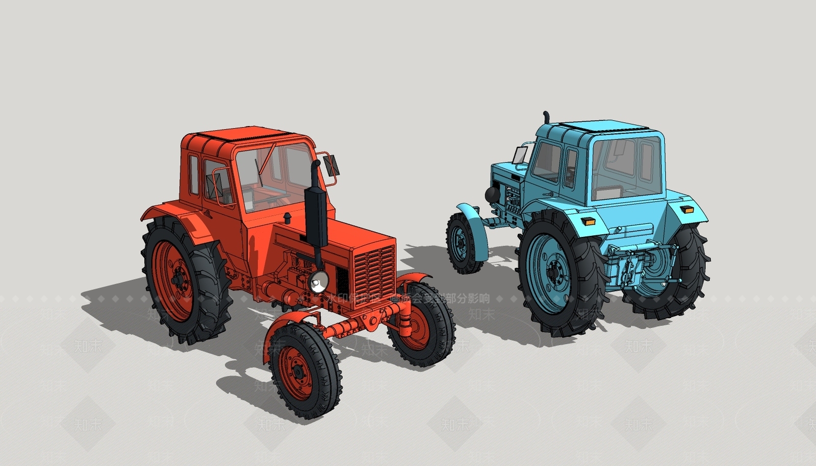 现代拖拉机SU模型下载【ID:287061298】