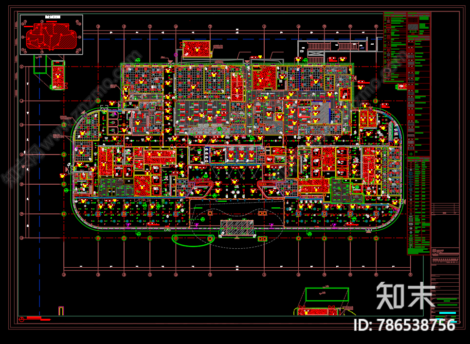 上海绿叶爱丽美医疗美容医院cad施工图下载【ID:786538756】