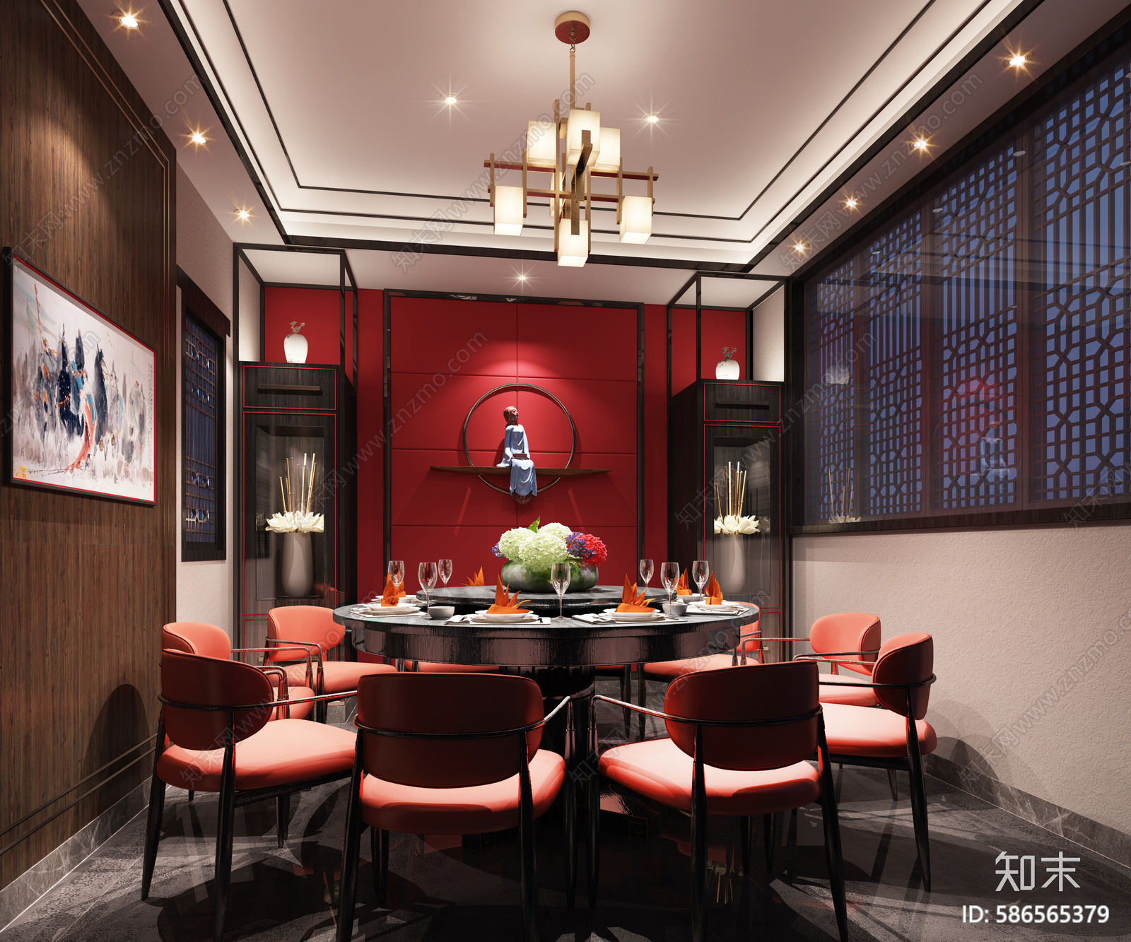 川锅一号火锅店cad施工图下载【ID:586565379】