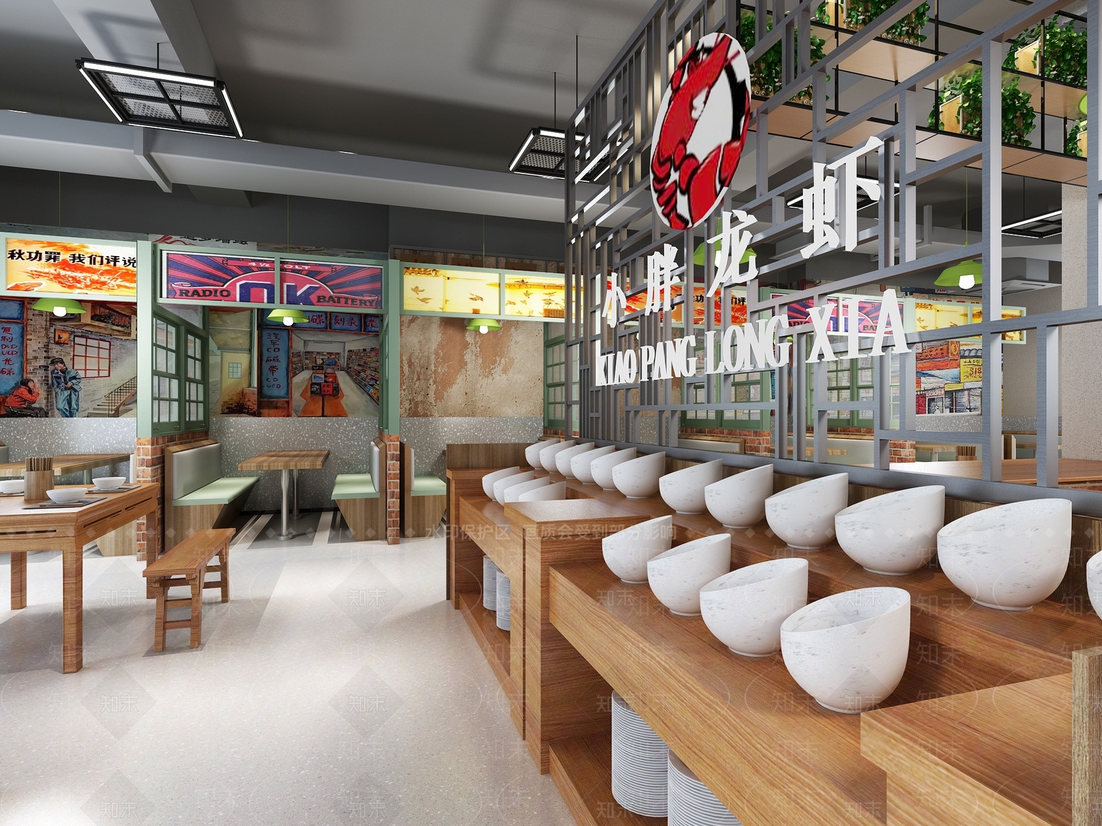 现代火锅店3D模型下载【ID:386568205】