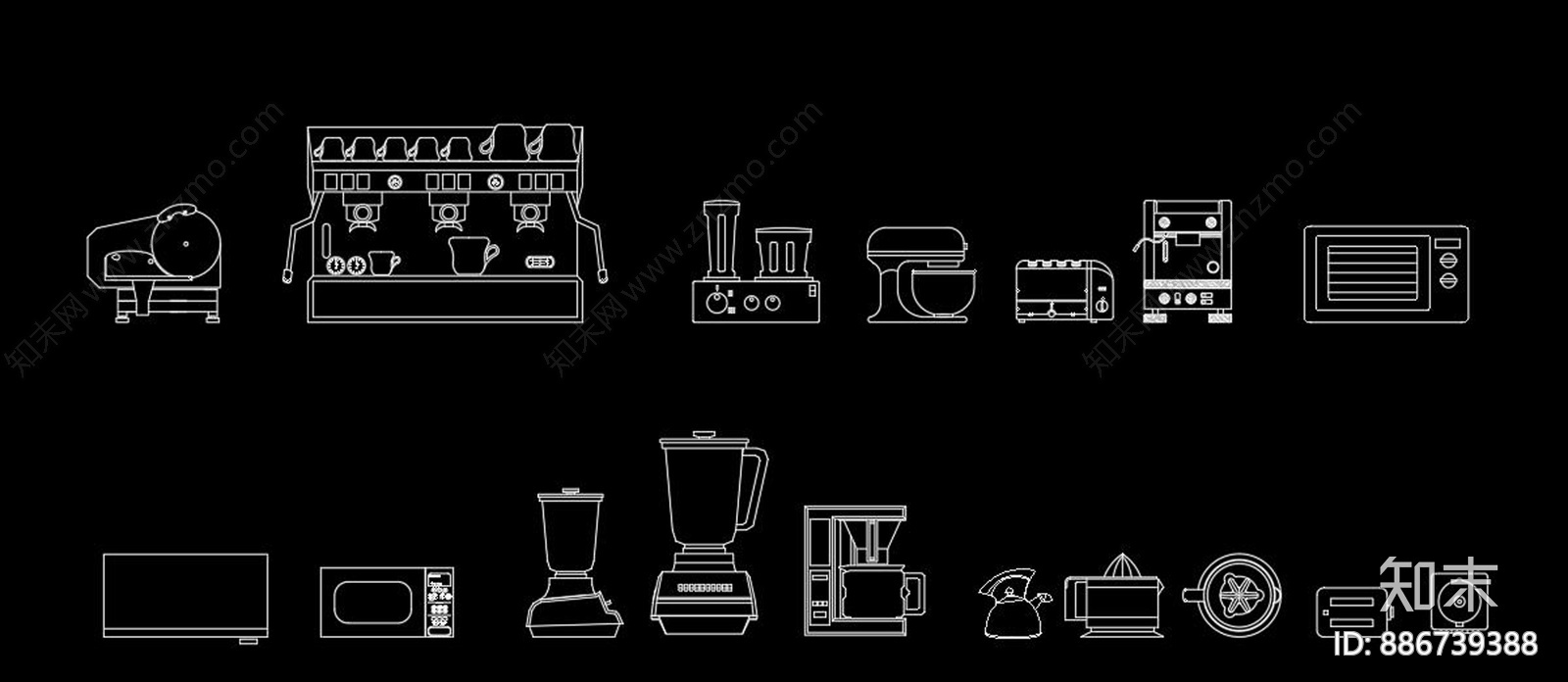 奶茶店设备施工图下载【ID:886739388】