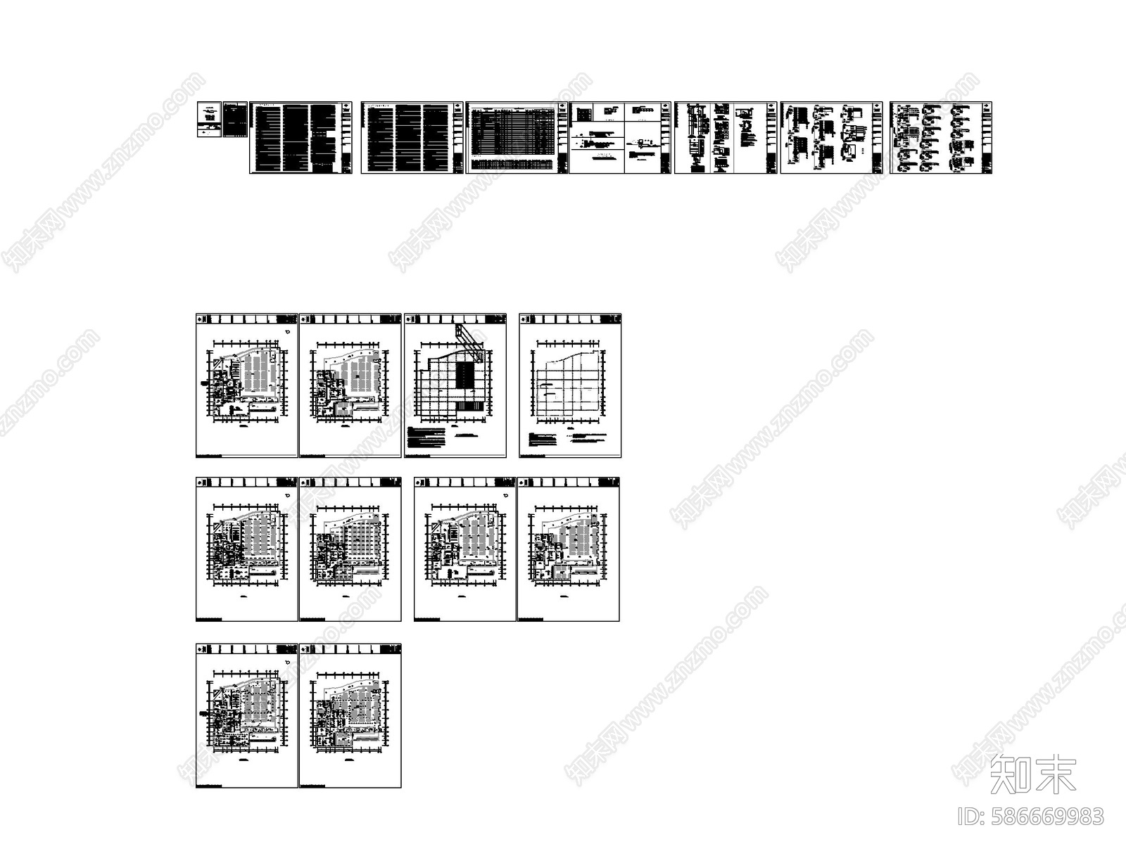 食堂电气cad施工图下载【ID:586669983】