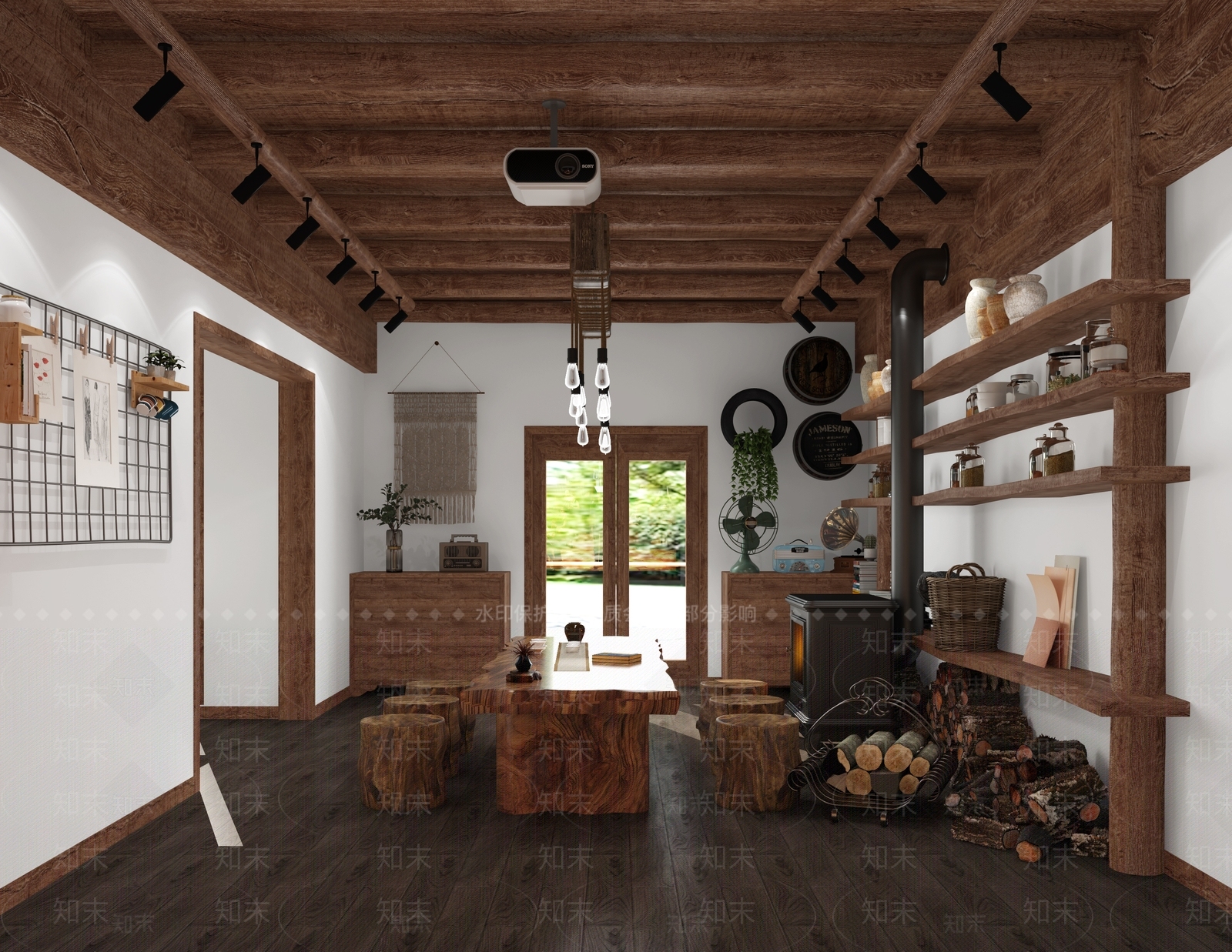 北欧茶室3D模型下载【ID:186675904】