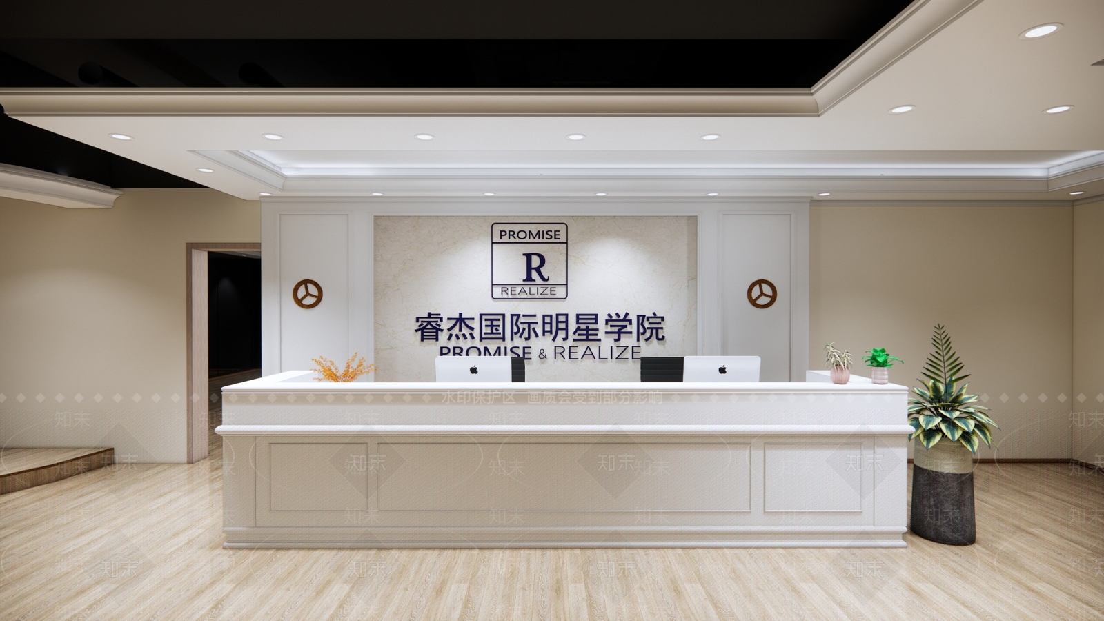 现代学校SU模型下载【ID:586770315】