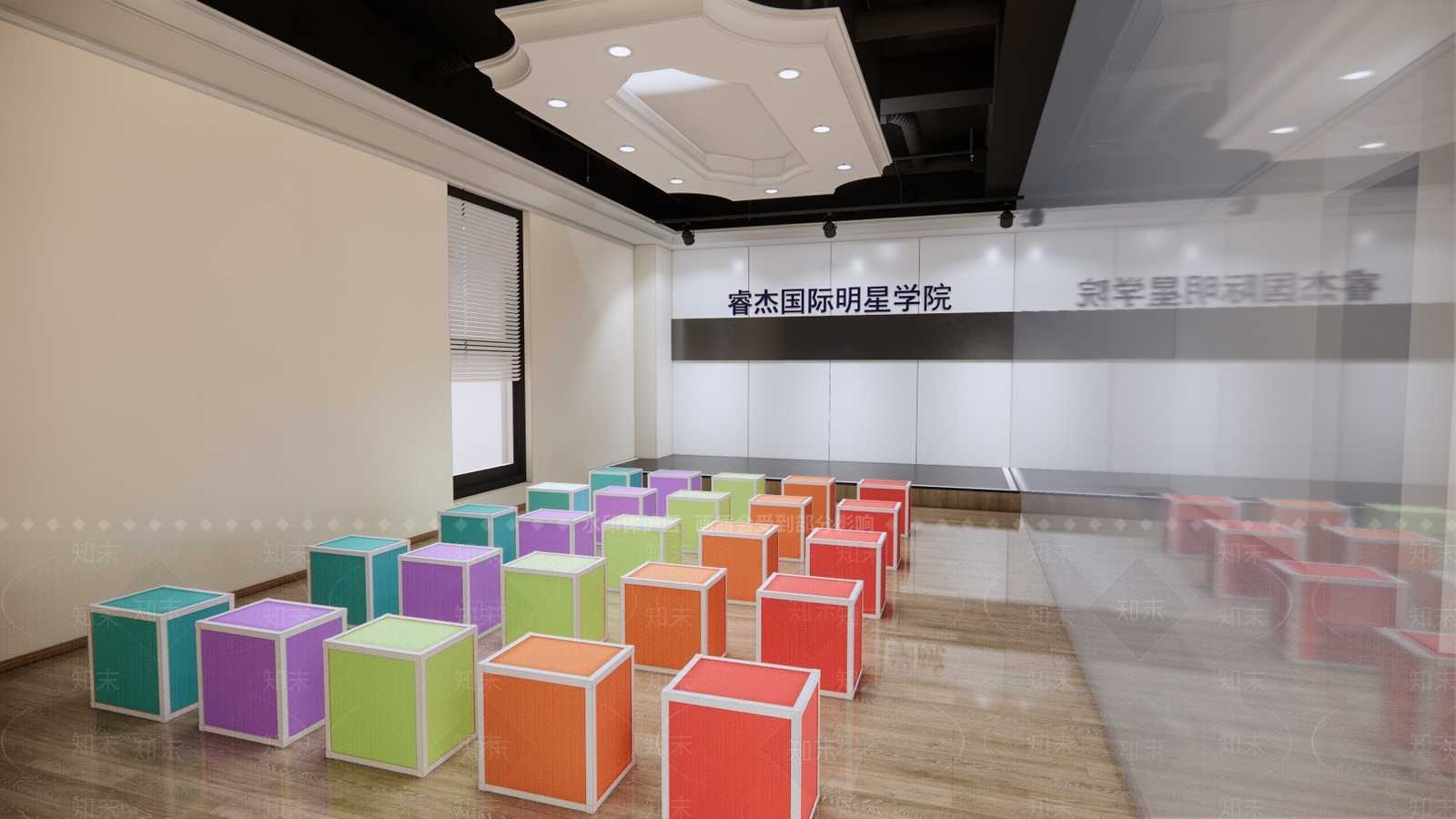现代学校SU模型下载【ID:586770315】