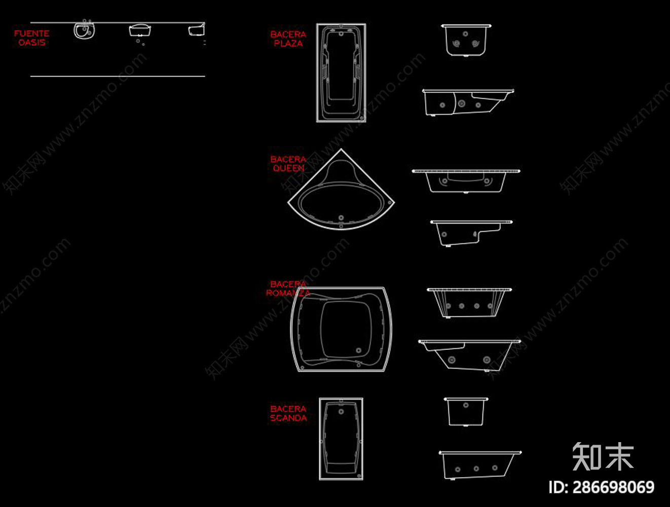 卫生间设施cad施工图下载【ID:286698069】