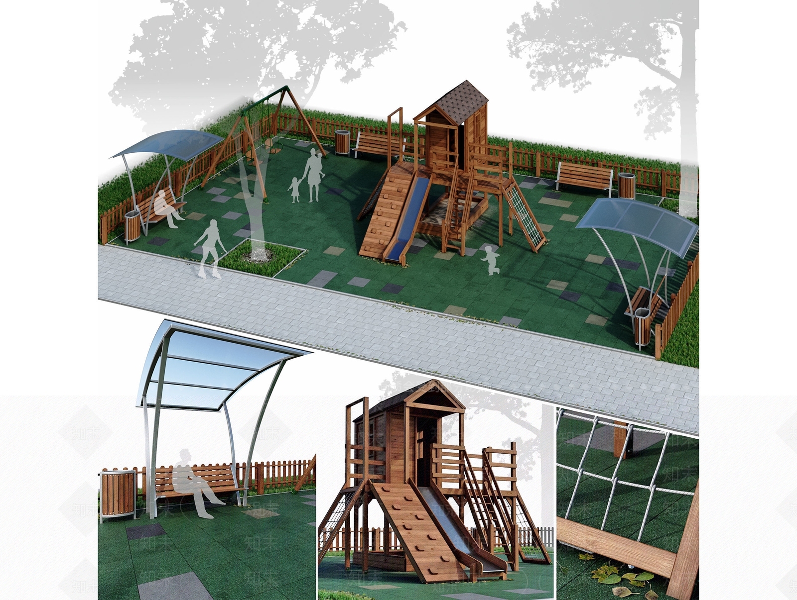 现代游乐场景观3D模型下载【ID:986728960】