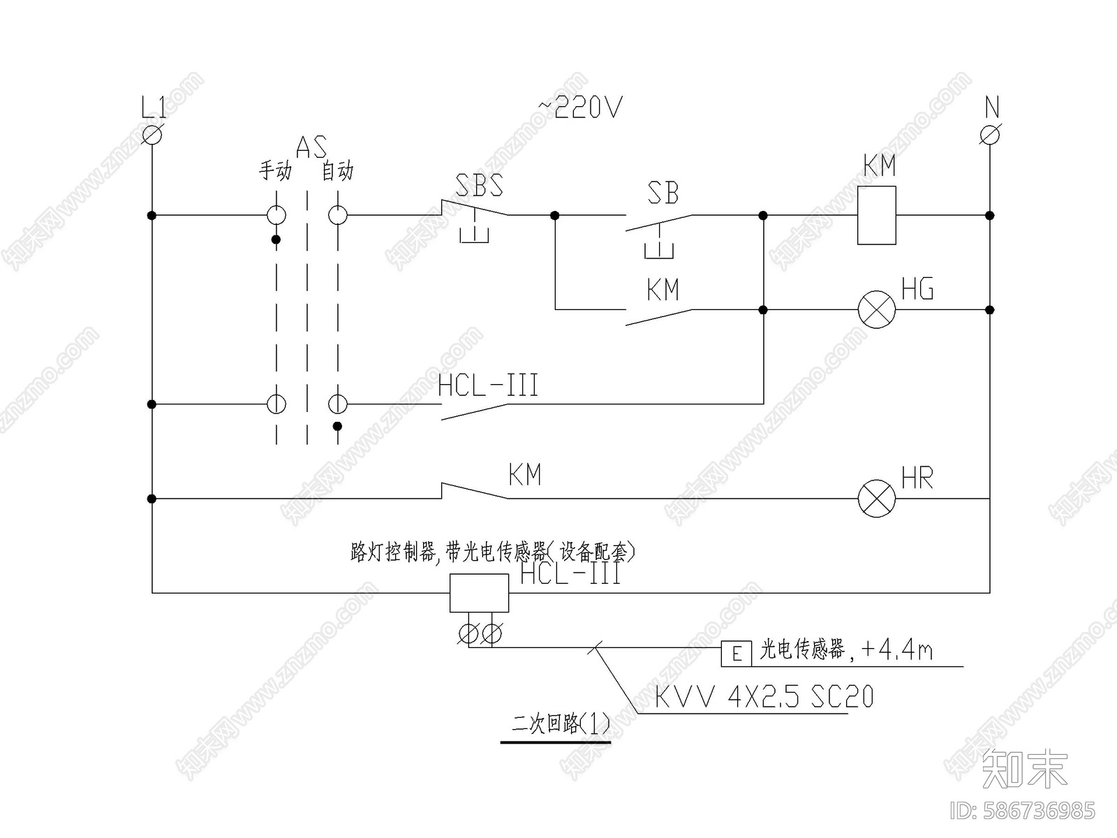门卫室强电施工图下载【ID:586736985】