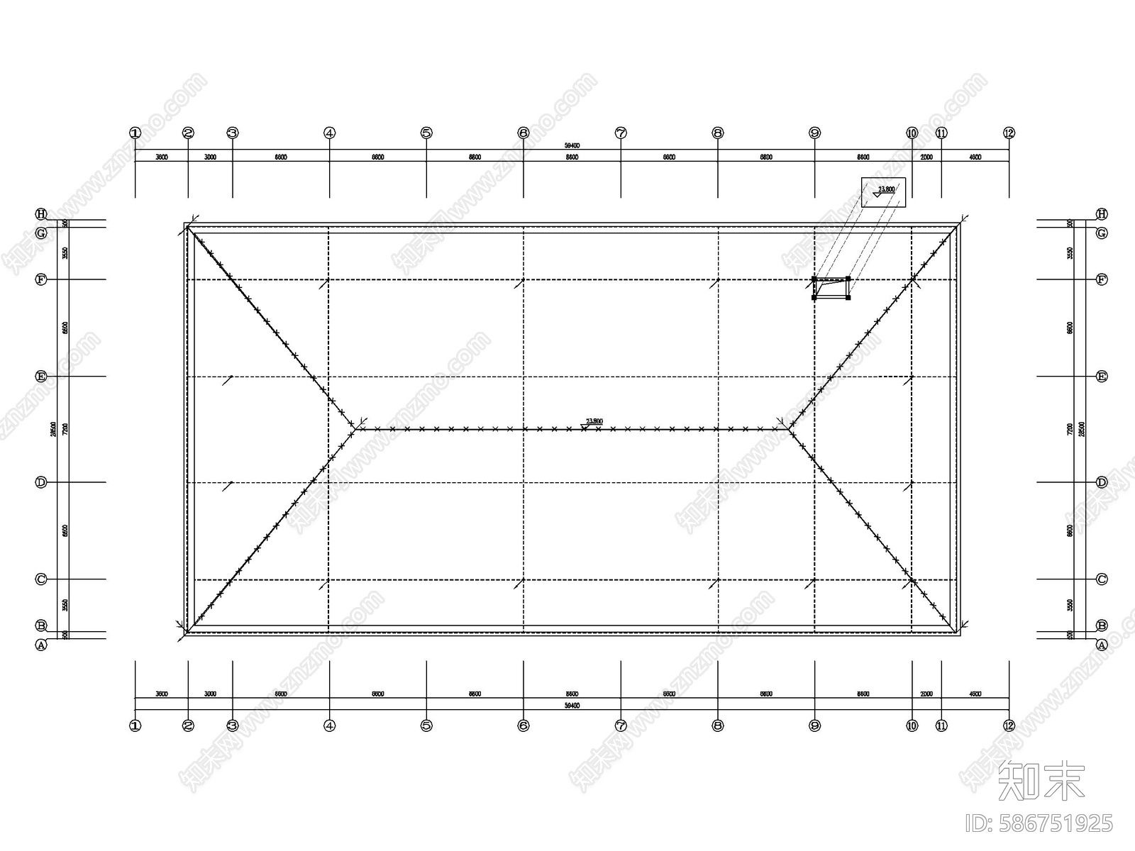 学校cad施工图下载【ID:586751925】