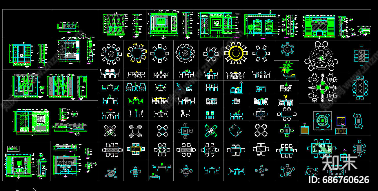 邱德光-现代圆桌施工图下载【ID:686760626】
