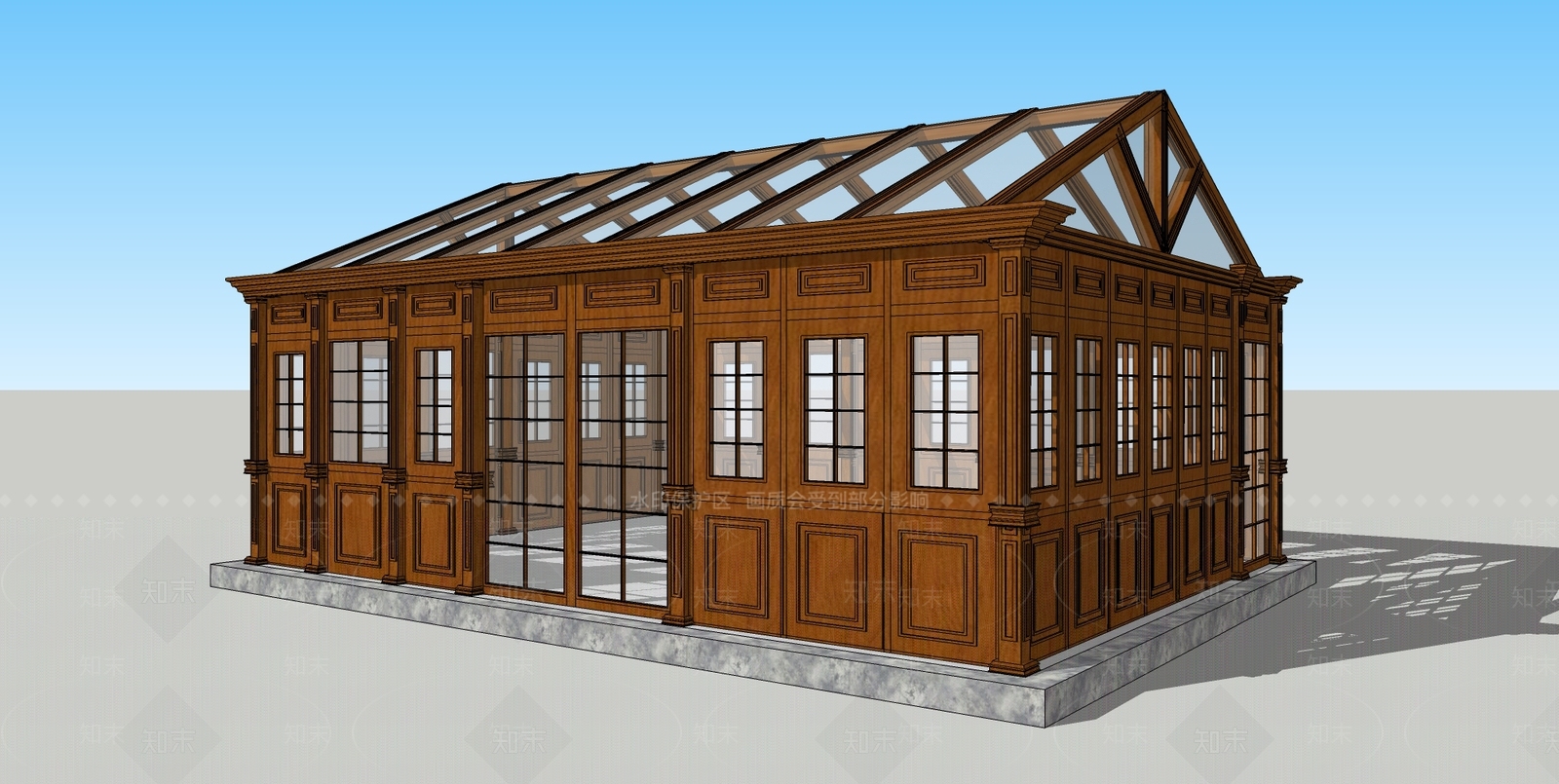 古典风格亭子SU模型下载【ID:886866464】