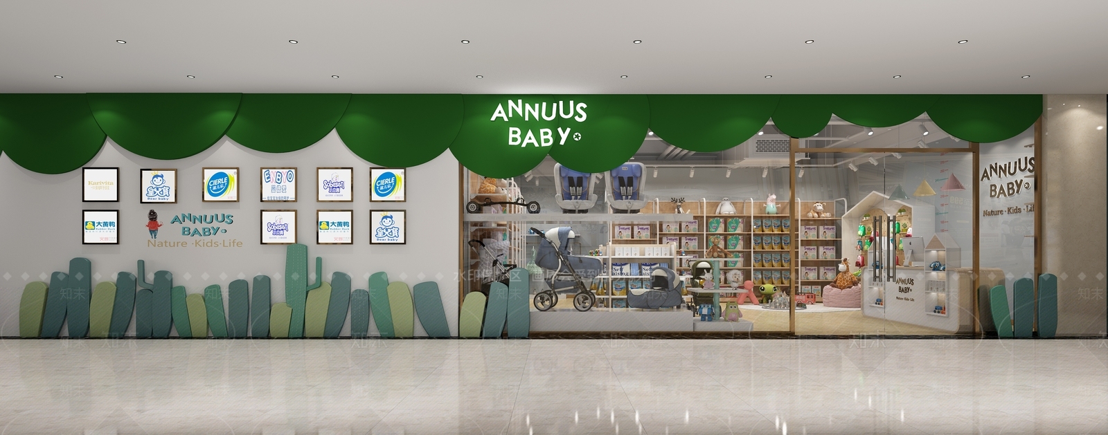 现代母婴店3D模型下载【ID:386779455】