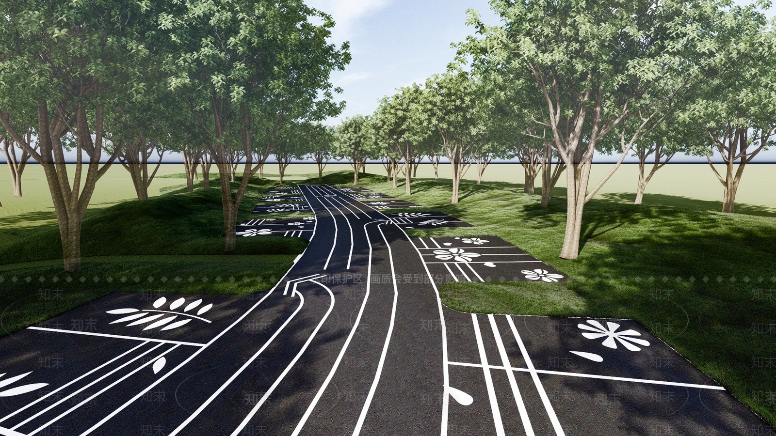 现代道路SU模型下载【ID:186780134】