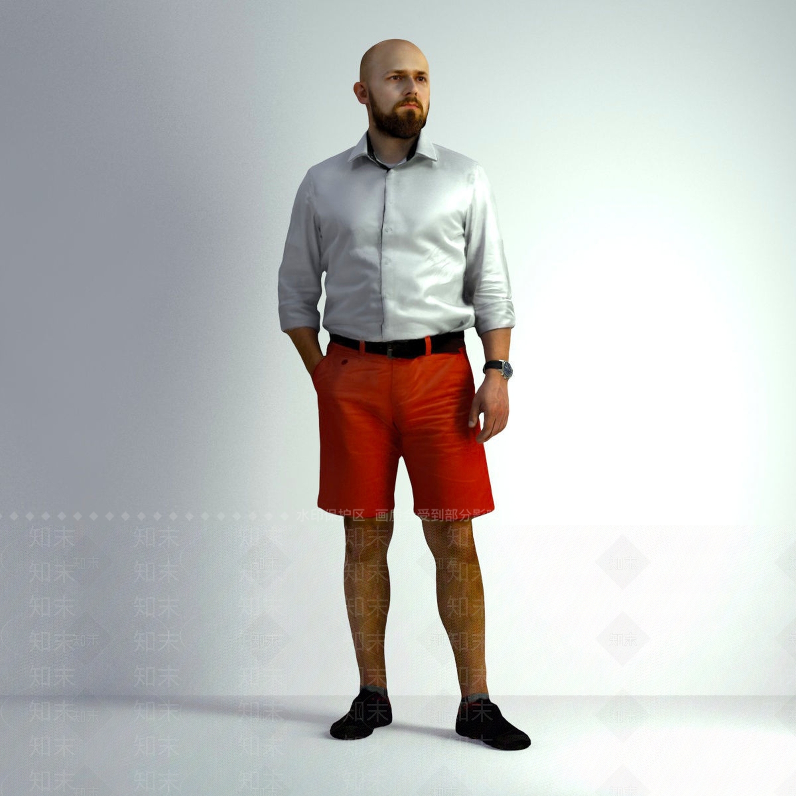 现代男人3D模型下载【ID:686781490】