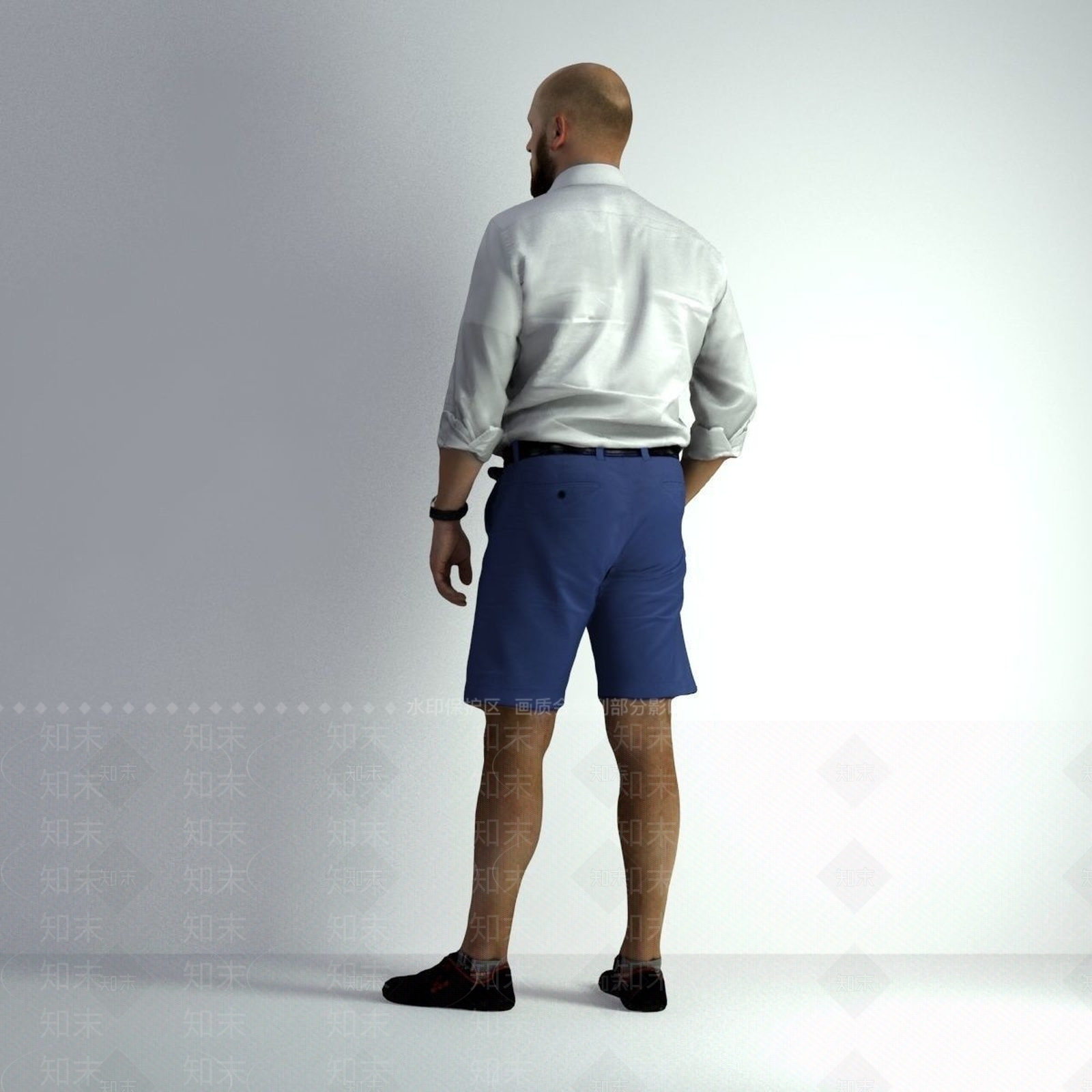 现代男人3D模型下载【ID:686781490】