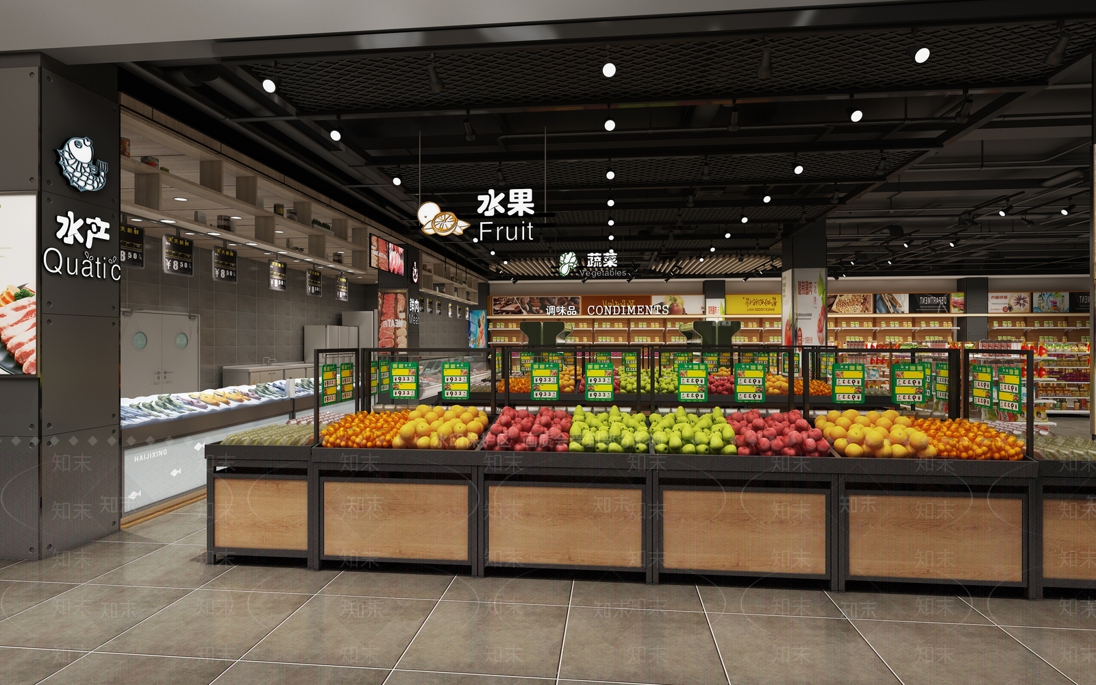 工业风超市3D模型下载【ID:286824941】