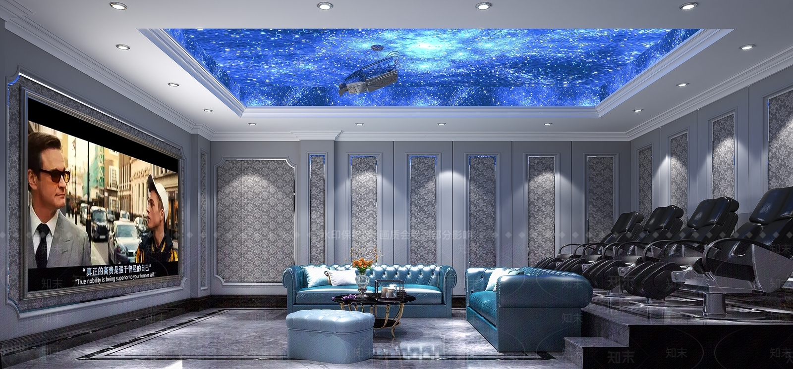 欧式古典影音室3D模型下载【ID:686865384】