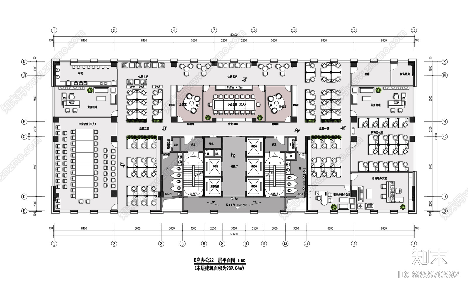 办公室施工图下载【ID:686870592】