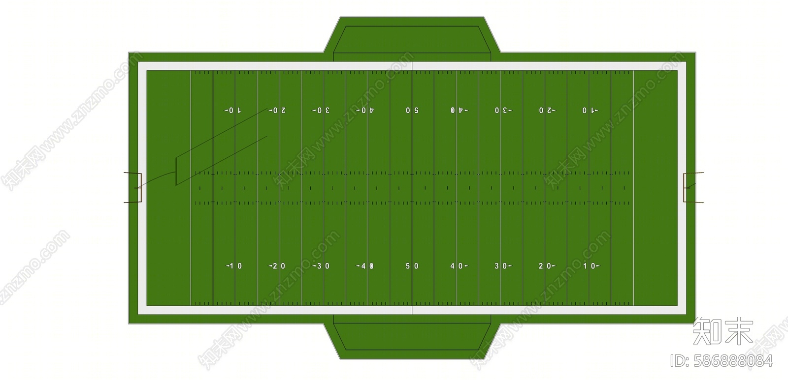现代足球场SU模型下载【ID:586888084】
