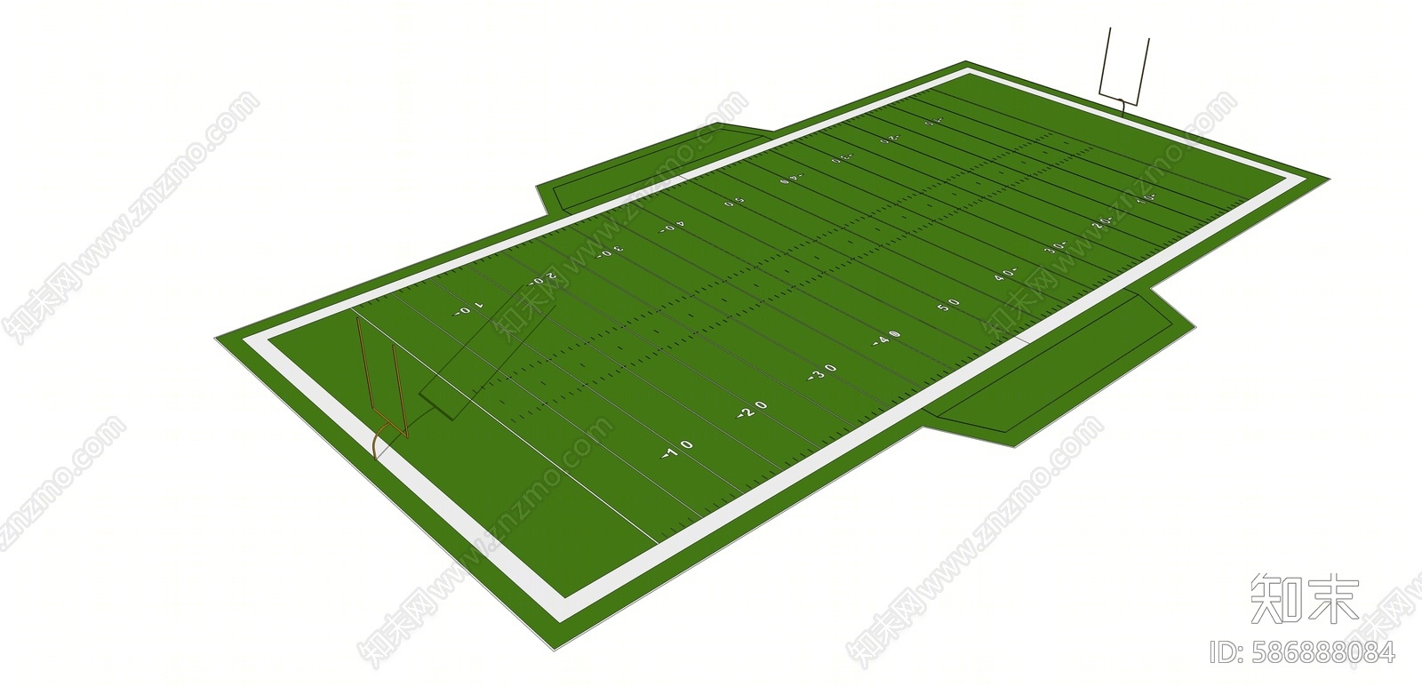 现代足球场SU模型下载【ID:586888084】