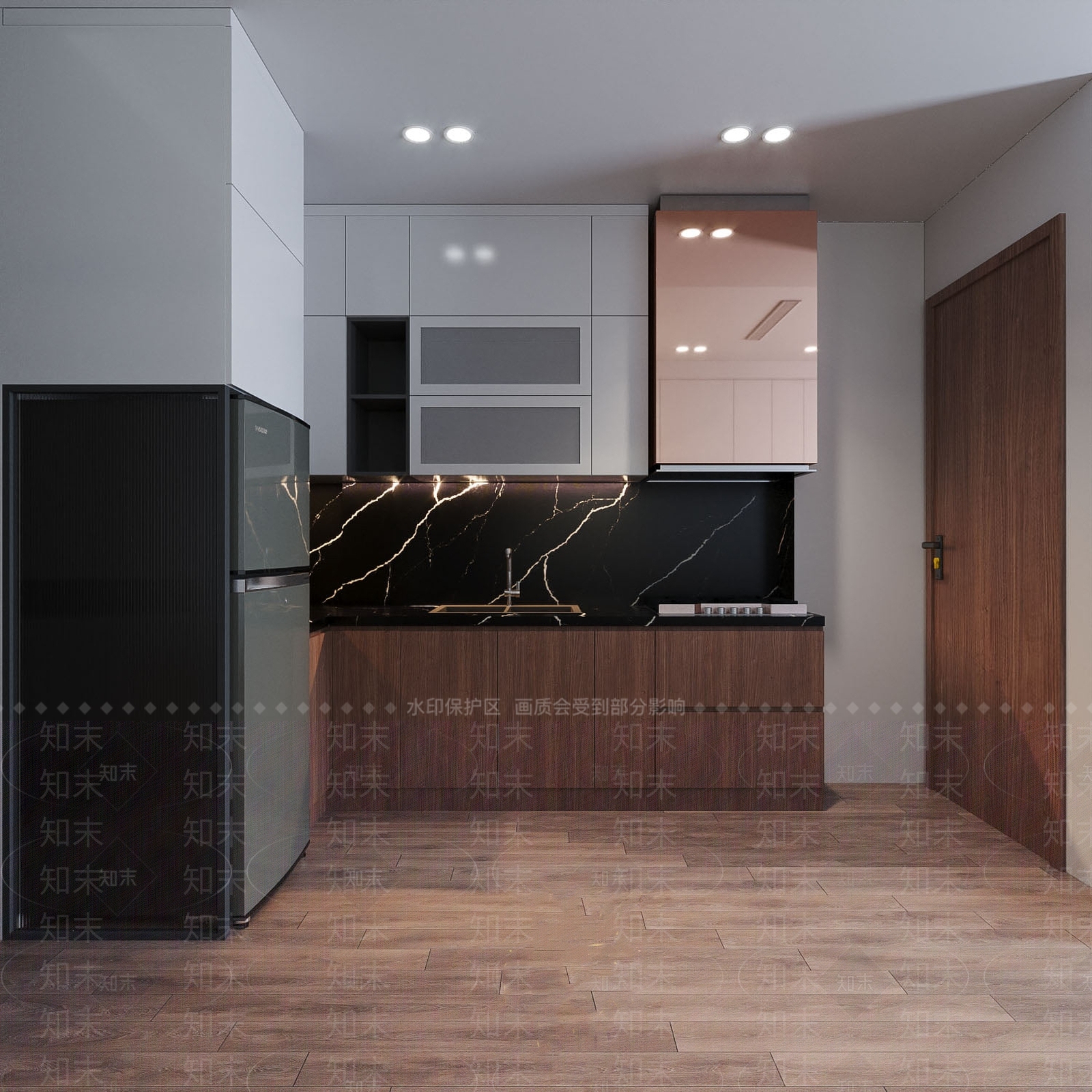 北欧现代单身公寓3D模型下载【ID:986930745】