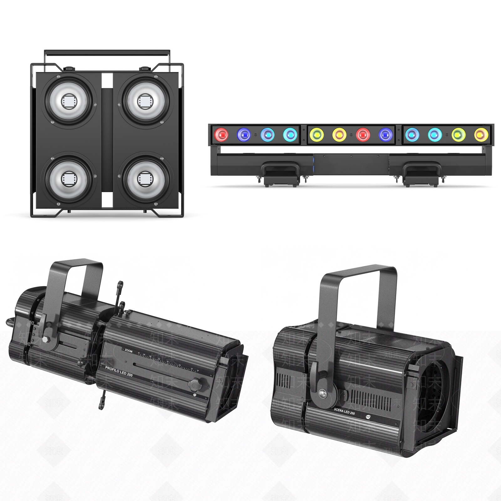现代镭射灯3D模型下载【ID:686969659】