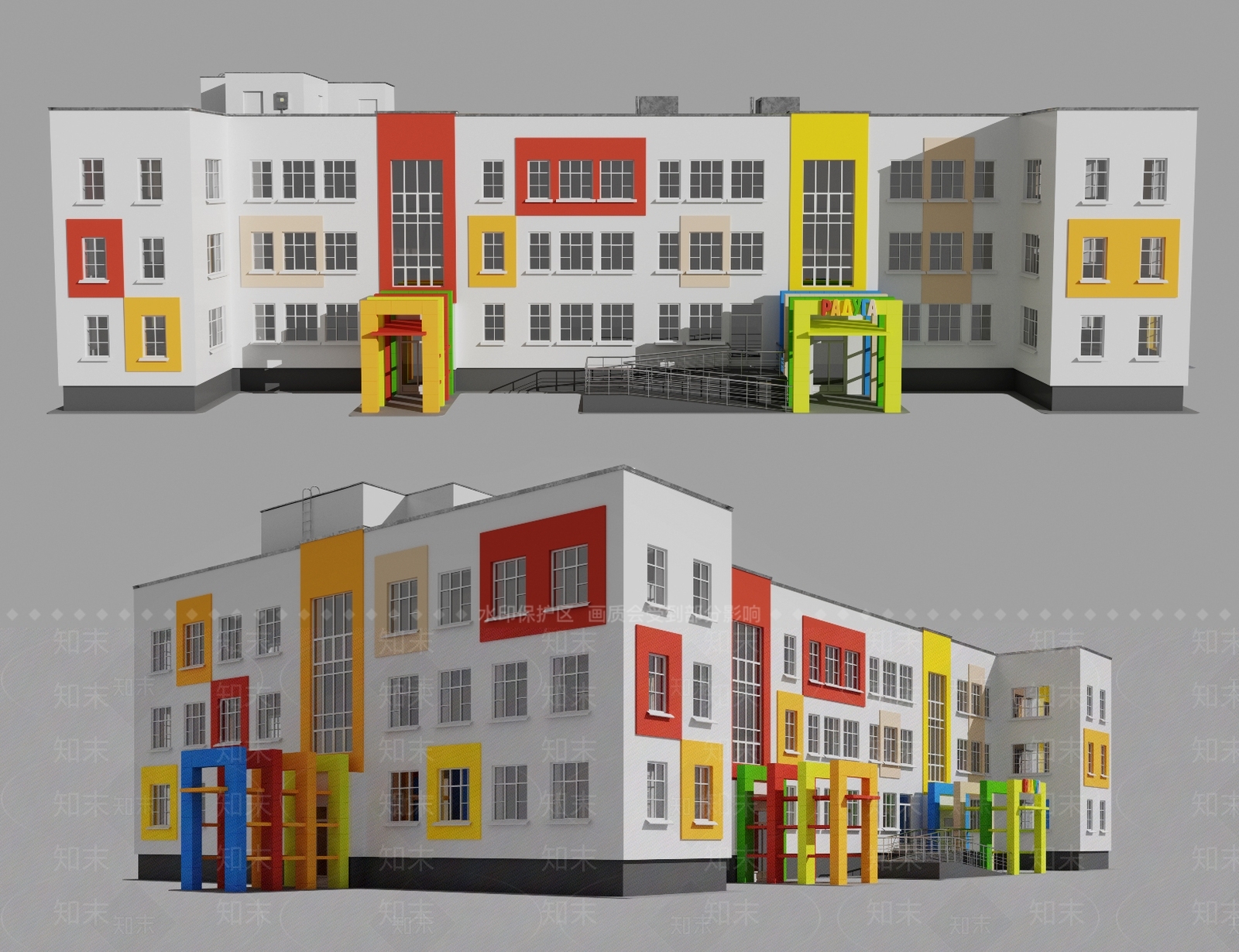 现代学校3D模型下载【ID:187003024】