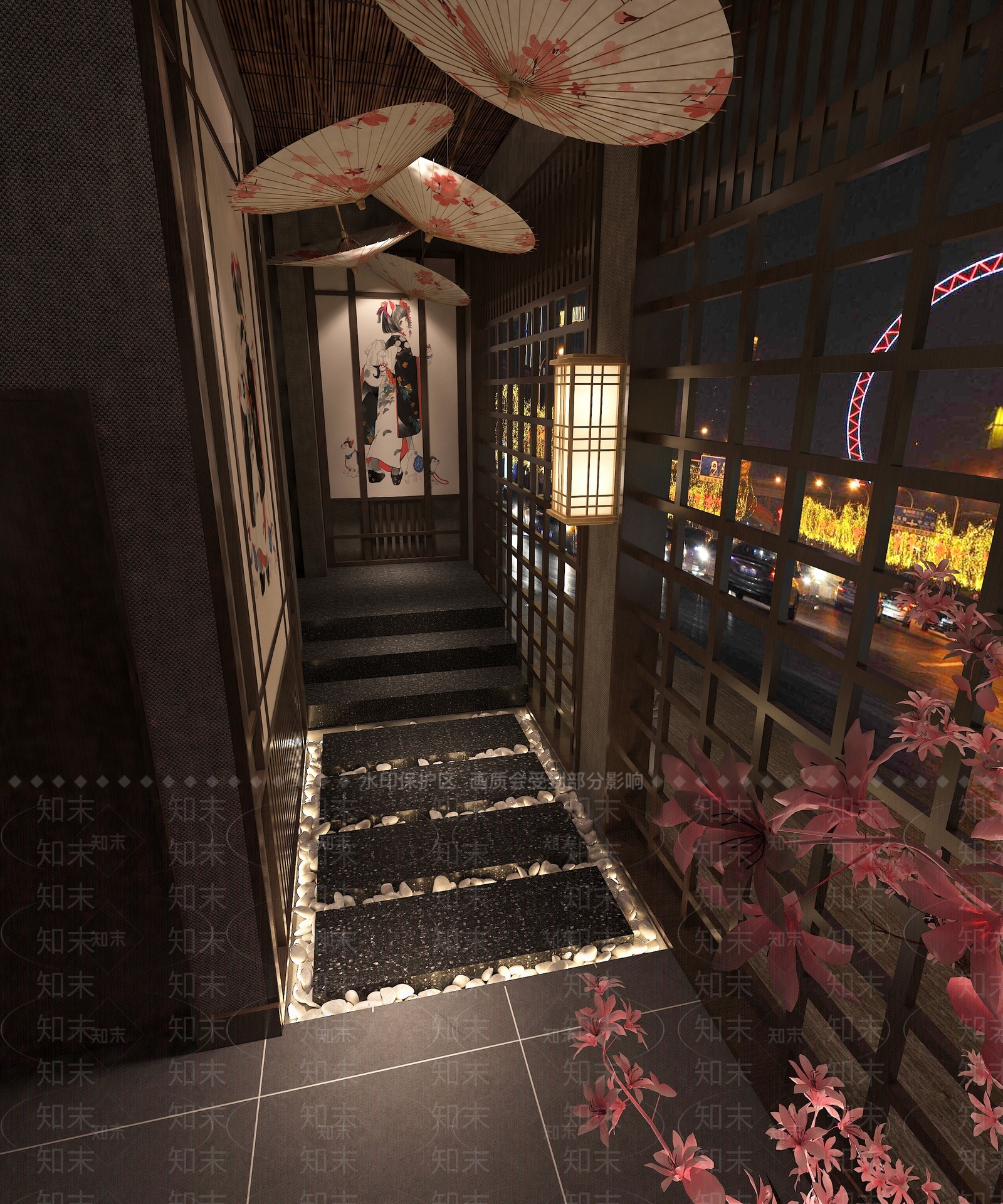 日式足浴会所3D模型下载【ID:787020127】