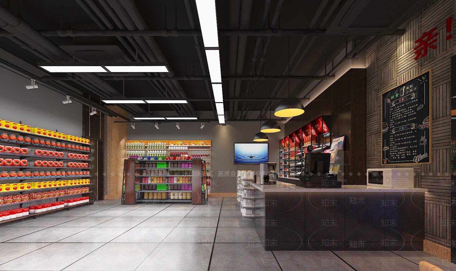 工业风超市3D模型下载【ID:587171319】