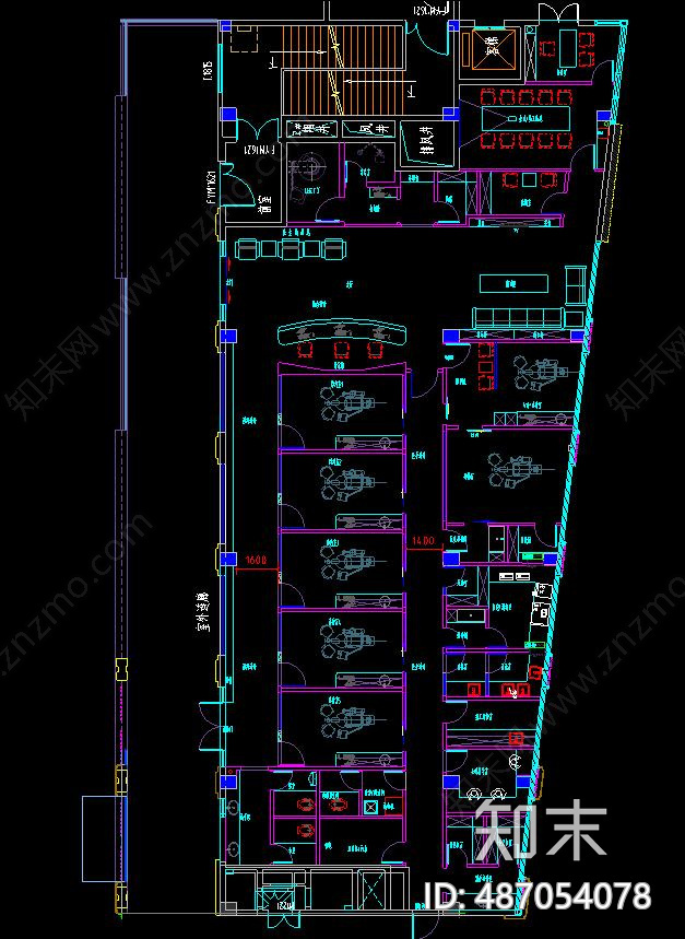 医院室内cad施工图下载【ID:487054078】