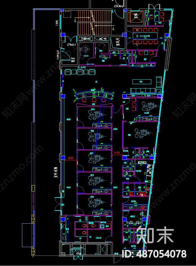 医院室内cad施工图下载【ID:487054078】