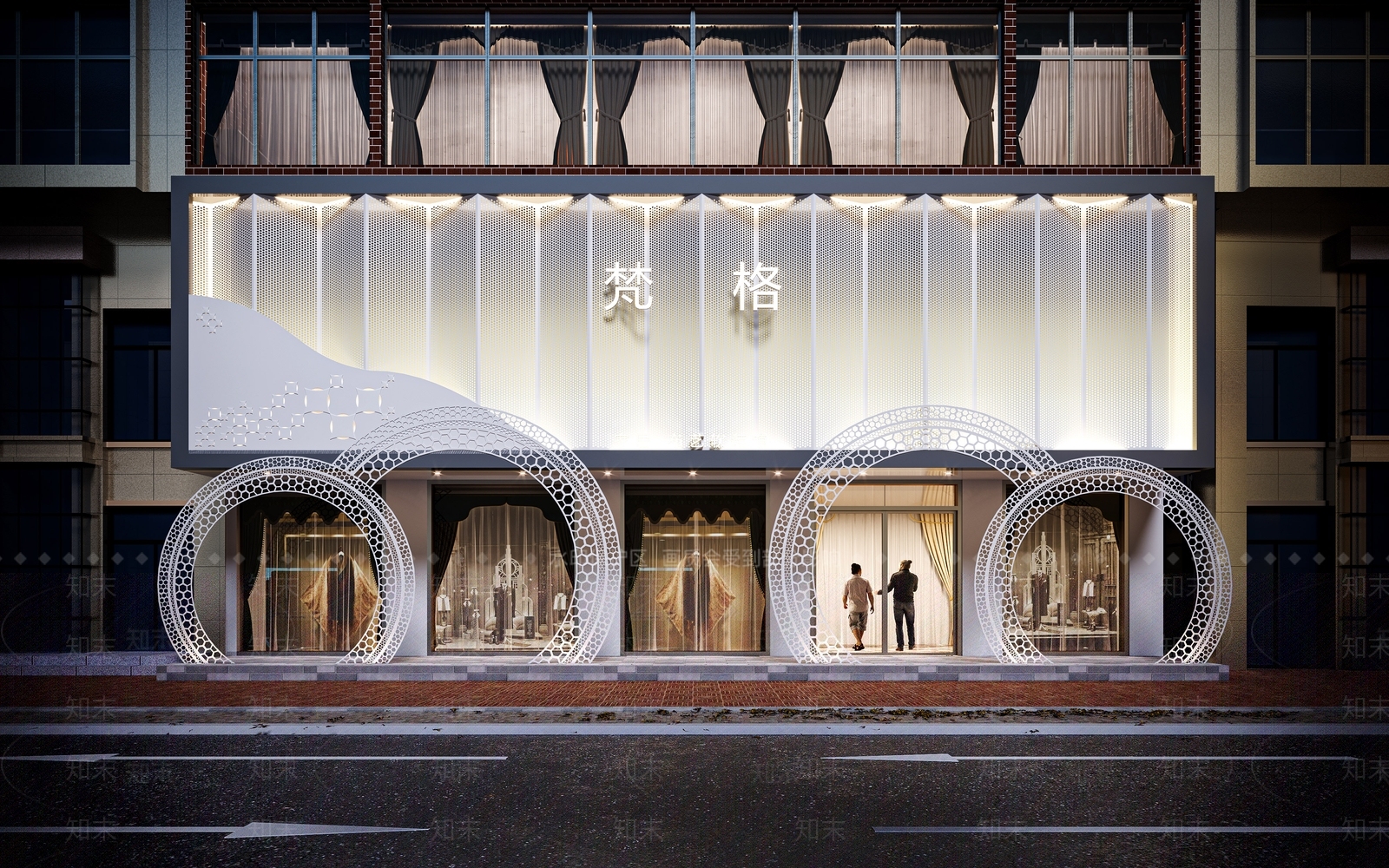 现代商店门头3D模型下载【ID:387079419】