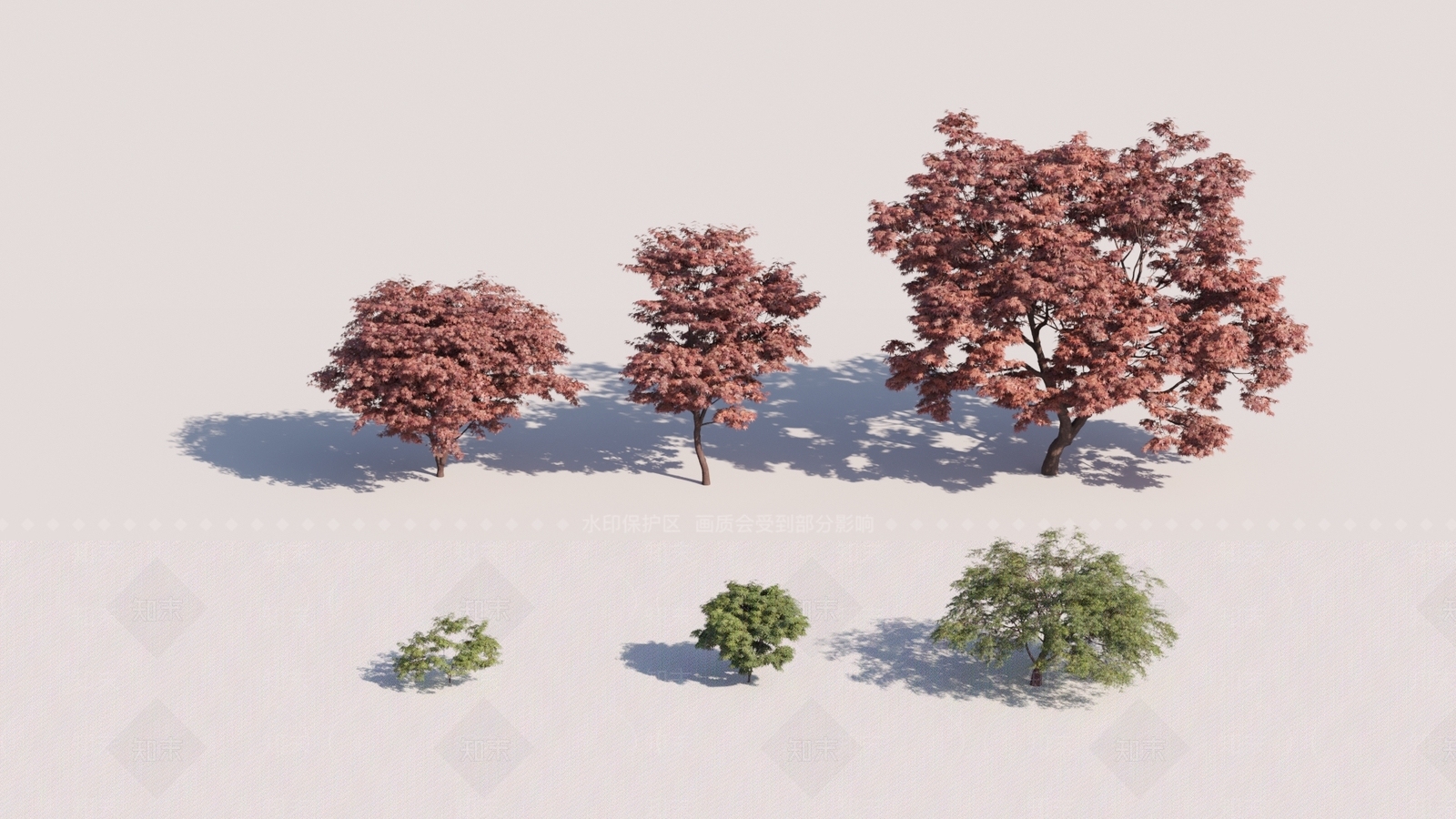 现代树木3D模型下载【ID:387080618】