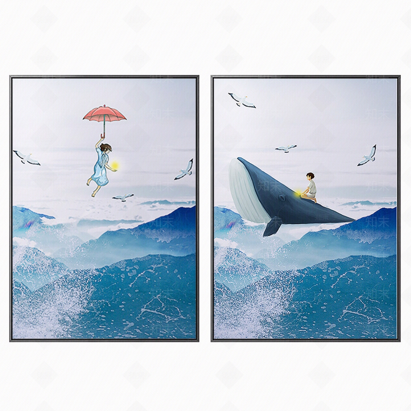 现代儿童房装饰画贴图下载【ID:187081698】