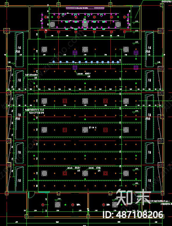 礼堂cad施工图下载【ID:487108206】