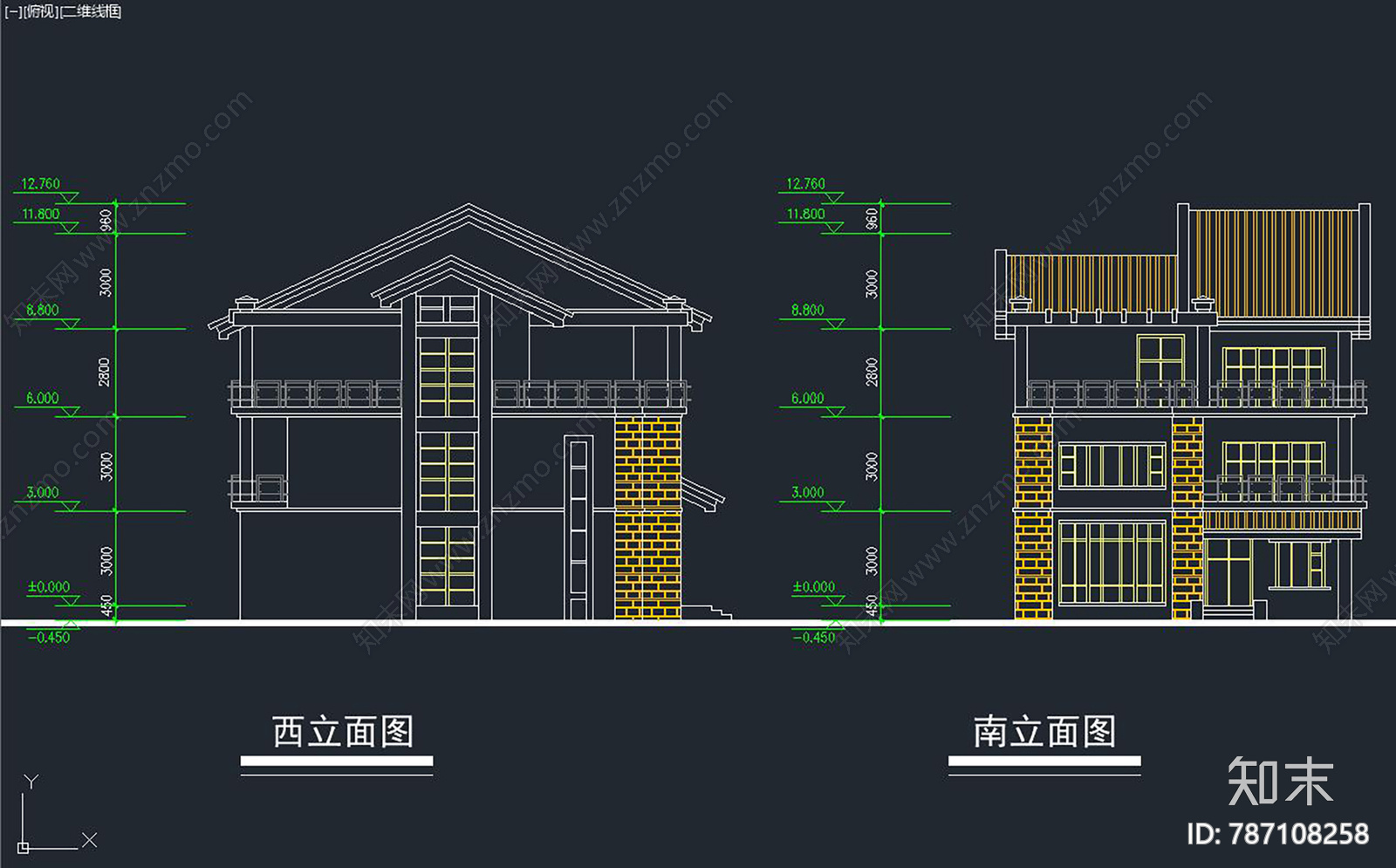 别墅建筑施工图下载【ID:787108258】