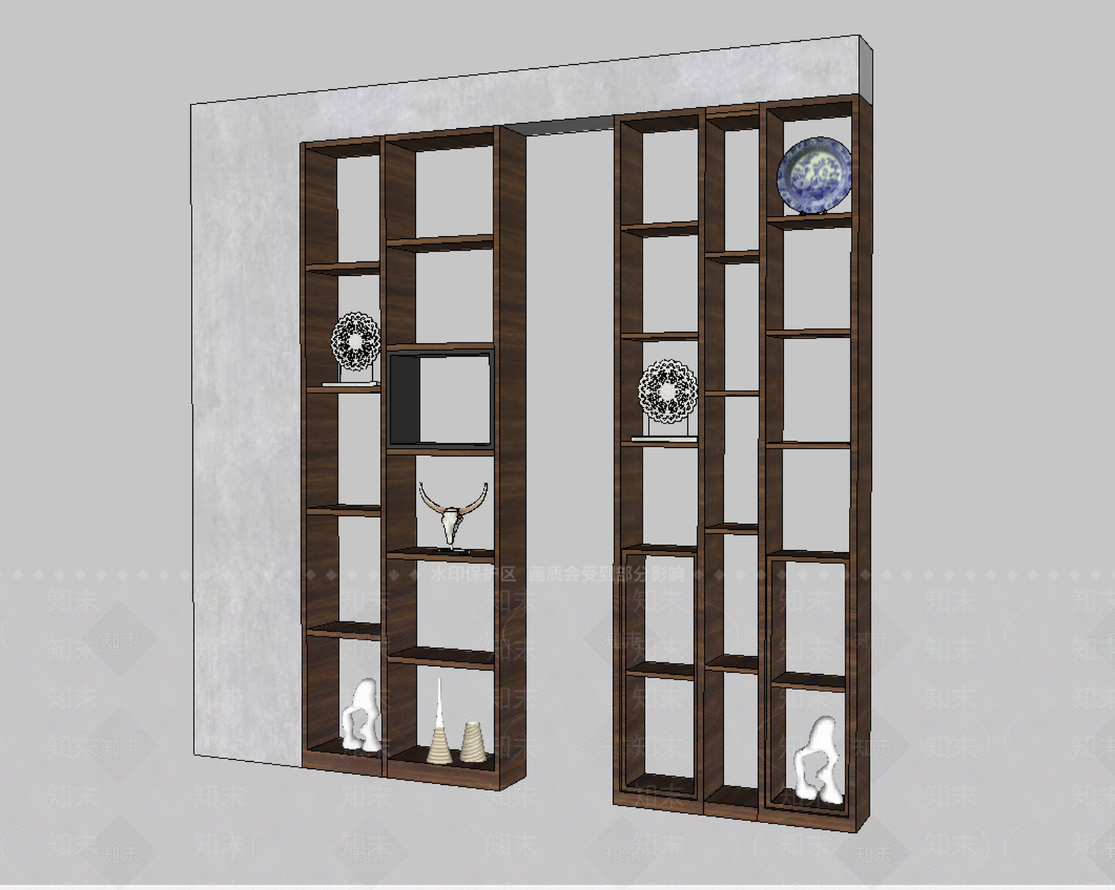 现代展示架SU模型下载【ID:287147587】