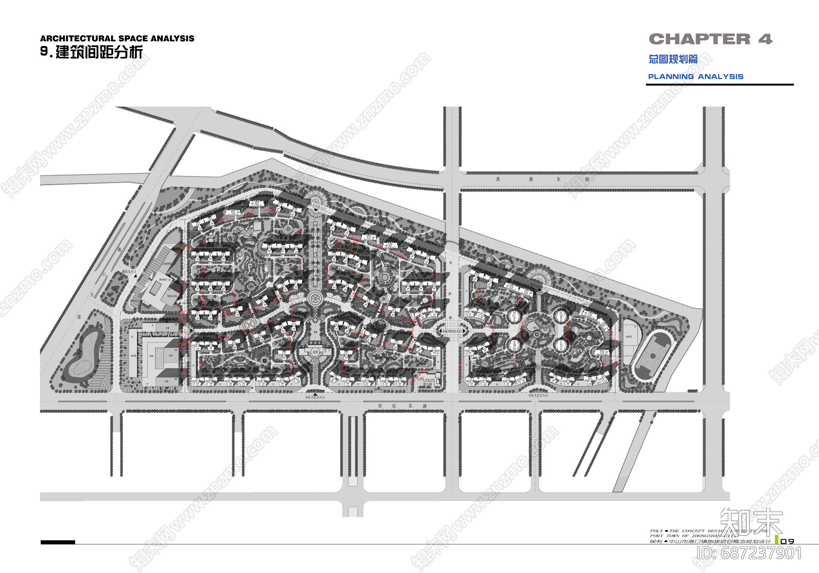 新古典住宅区建筑cad施工图下载【ID:687237901】