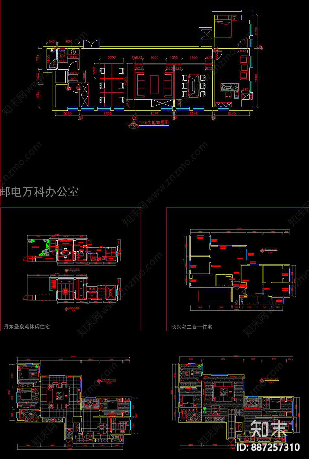 平面布置图施工图下载【ID:887257310】