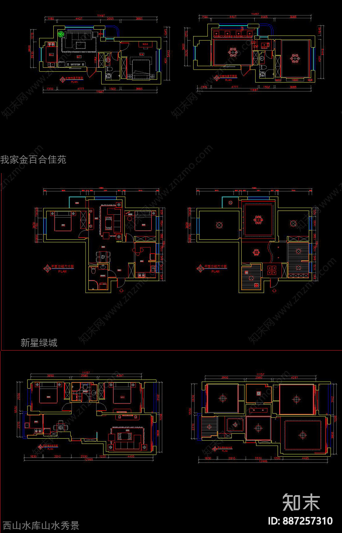 平面布置图施工图下载【ID:887257310】