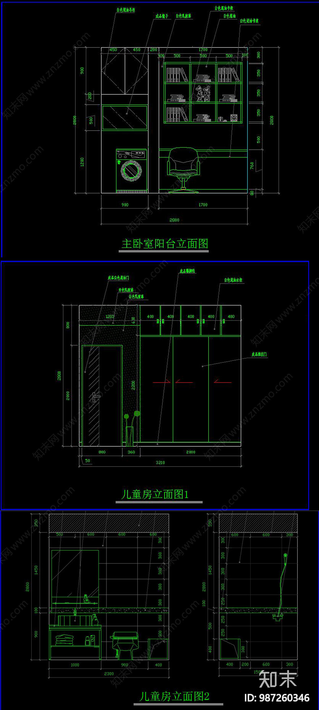 现代家装客厅cad施工图下载【ID:987260346】