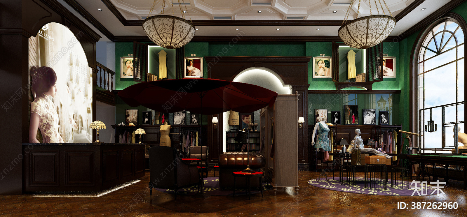 女装店cad施工图下载【ID:387262960】