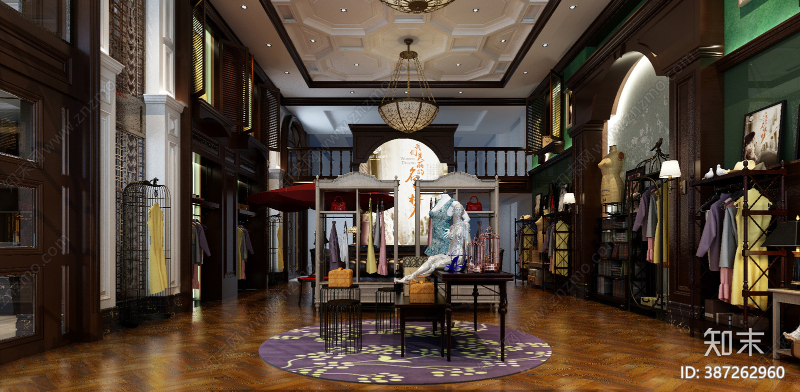 女装店cad施工图下载【ID:387262960】